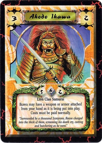 Akodo ikawa scorpion clan - akodo,