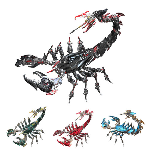 Meccanico scorpione metallo - meccanico, 3d