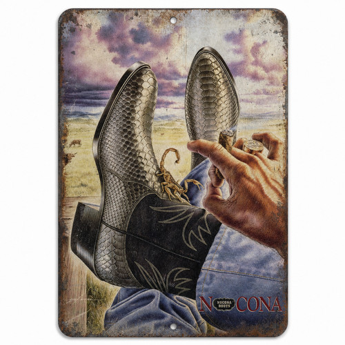 Stivali nocona vintage insegna - vintage,