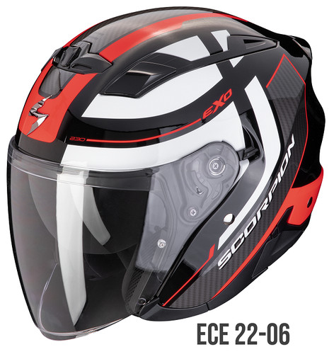 Casco scorpion exo 230 pul - exo, red